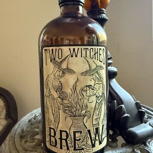TWO WITCHES BREW Vintage style bottle Classic look